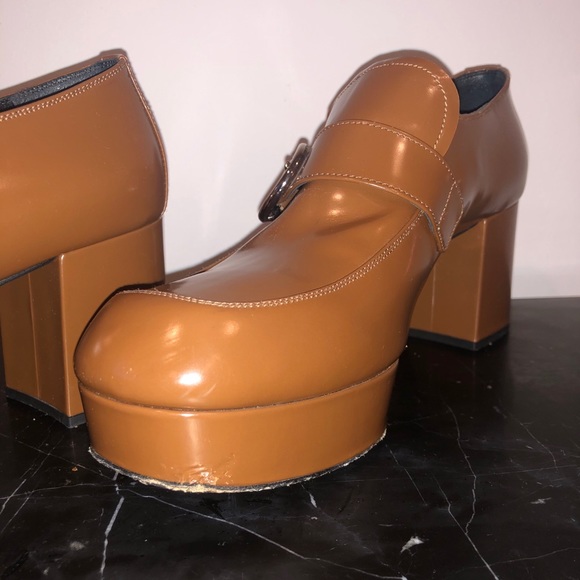 Prada Leather Buckle Block Heels - Picture 7 of 10